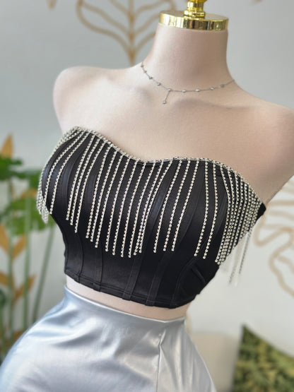 Crystal Fringe Top