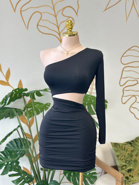 Black Edge Mini Dress