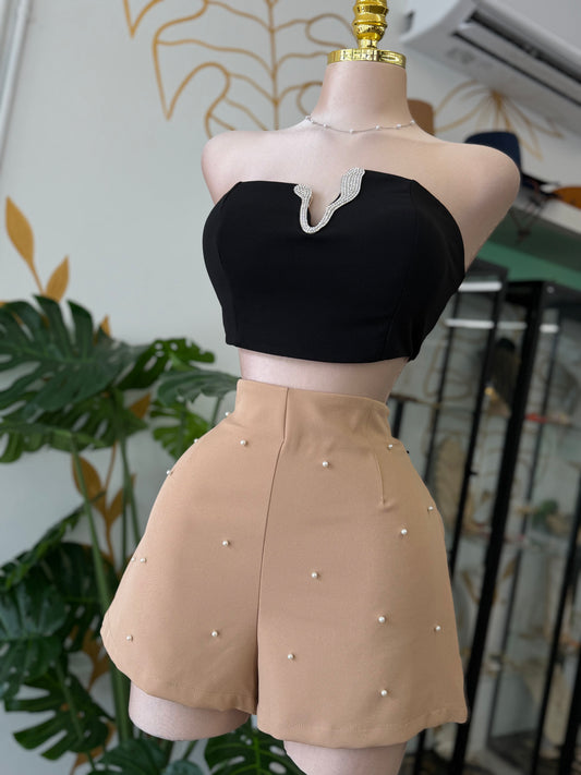 Bright Black Crop Top 🖤🪄