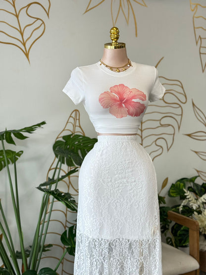 Hibiscus Crop Tee