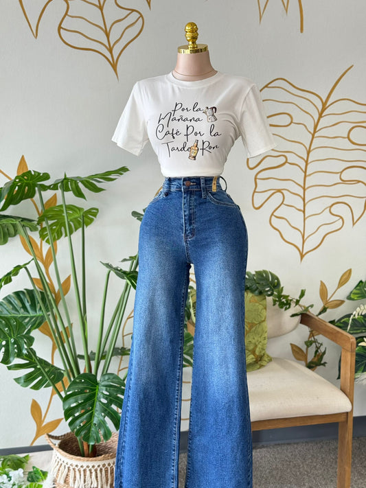 Jeans Clásico Wide Leg Indigo