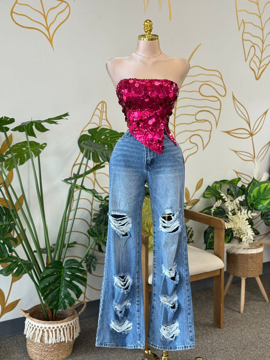 “Jeans Destroyed Rebel”