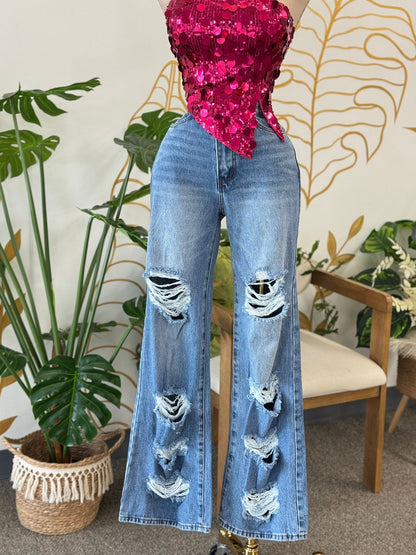 “Jeans Destroyed Rebel”