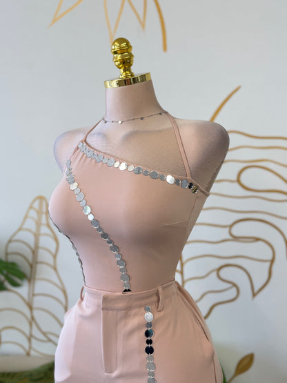 Blush Crystal Two-Piece Set