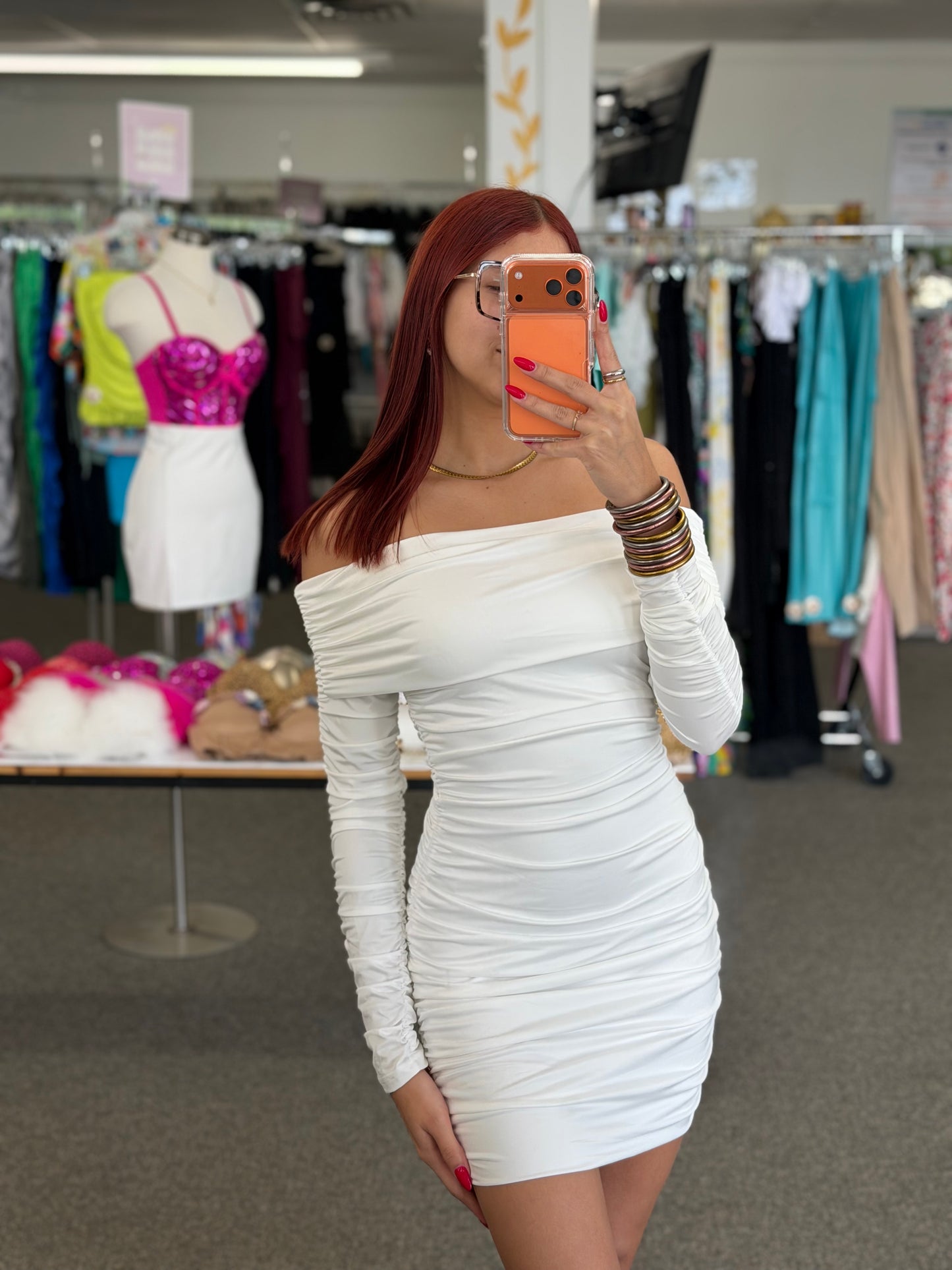 White Dream Off Shoulder Dress