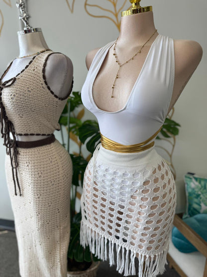 Gold Wrap Swimsuit