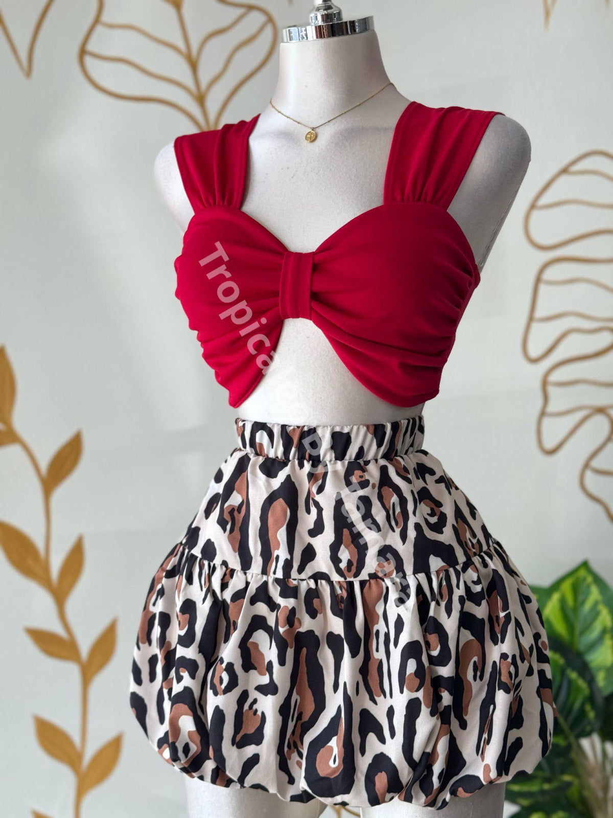 Ruched Bust Crop Top