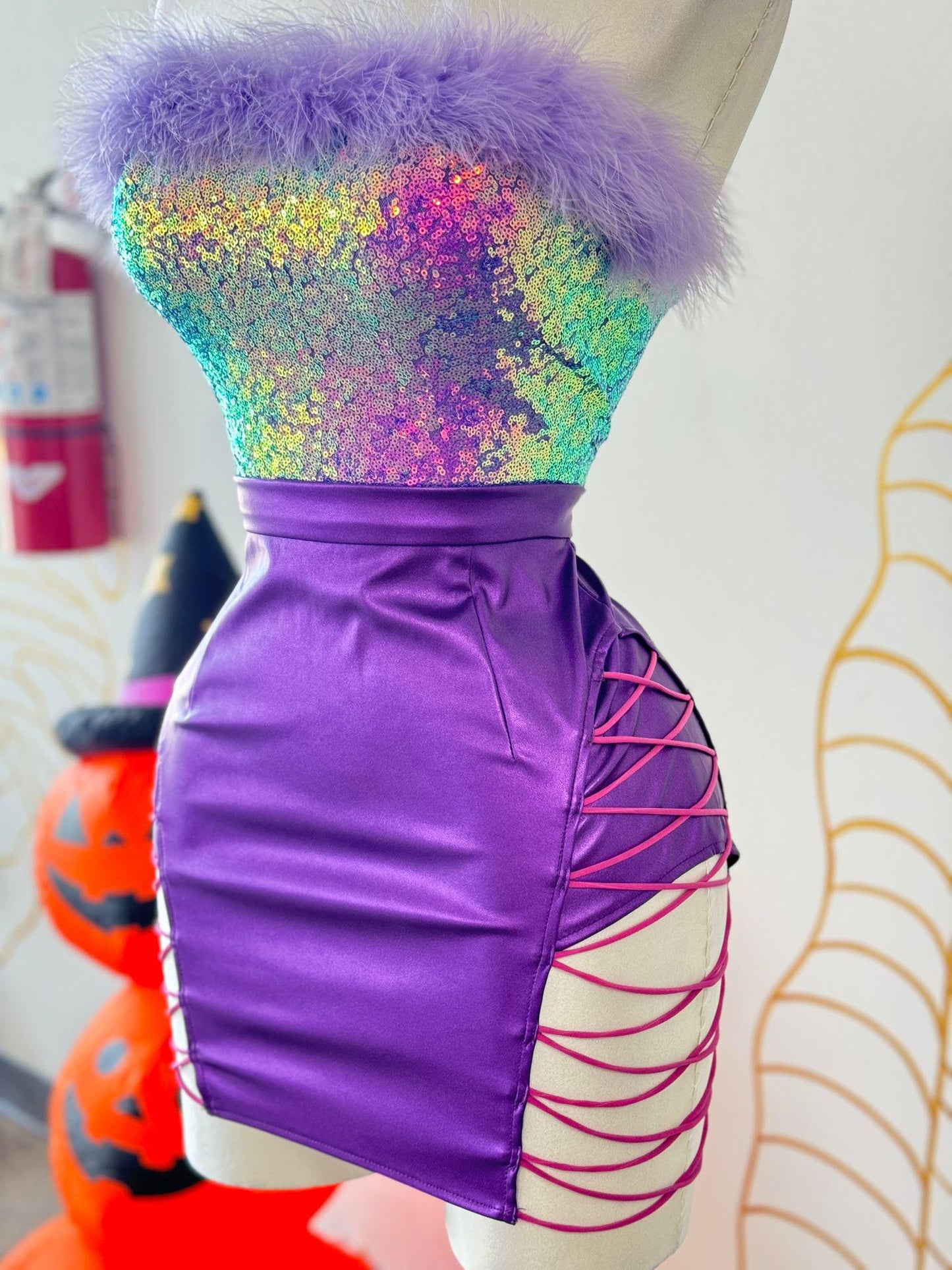 Mermaid Laced Dreams Mini Skirt