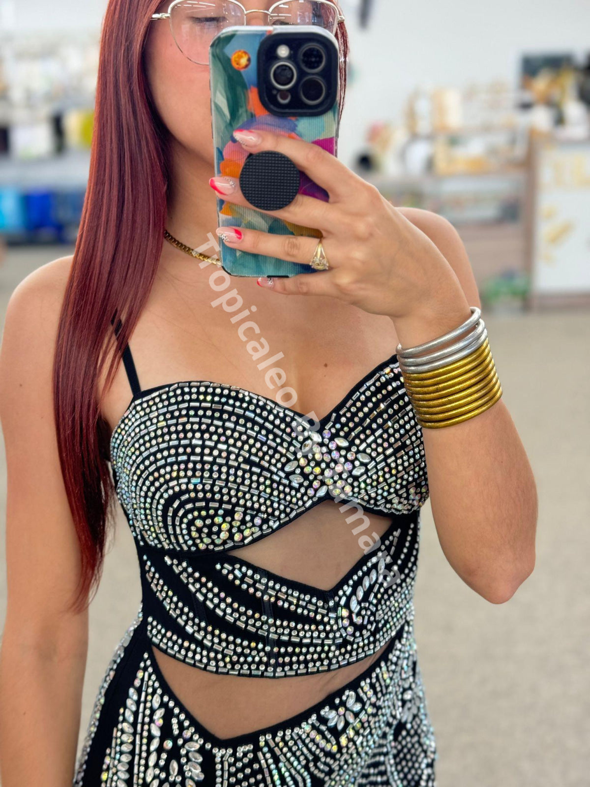 Crystal Empress Cut-Out Dress