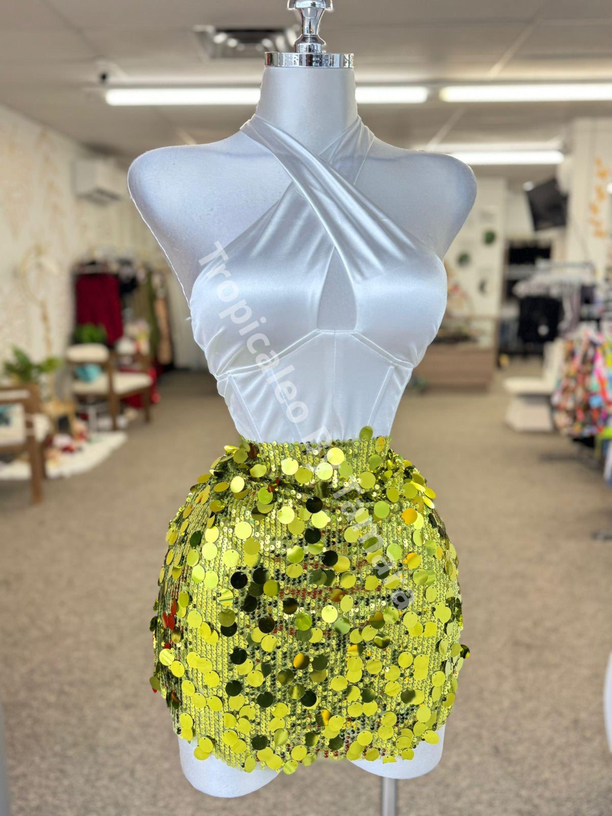 Shimmering Sequin Skirt (Falda)