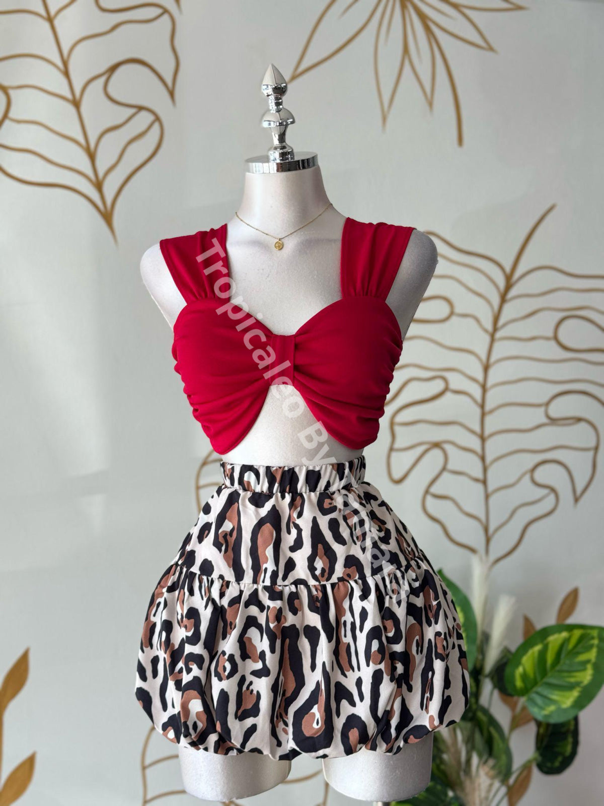 Ruched Bust Crop Top