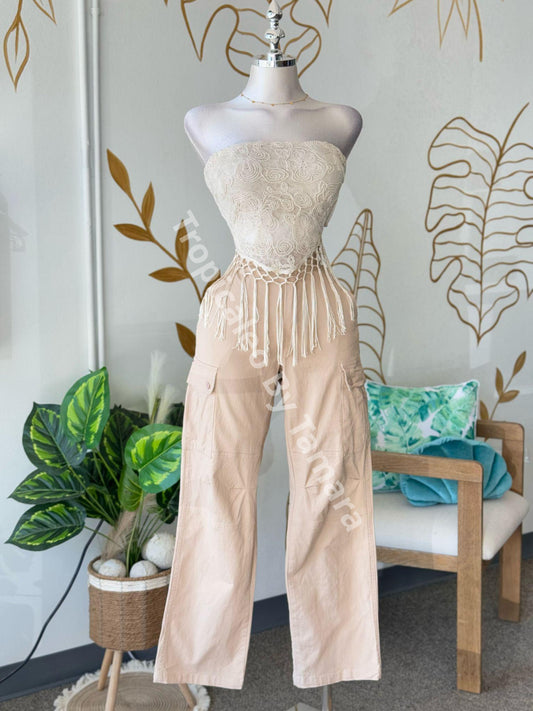 Sandy Cargo Wide Pants