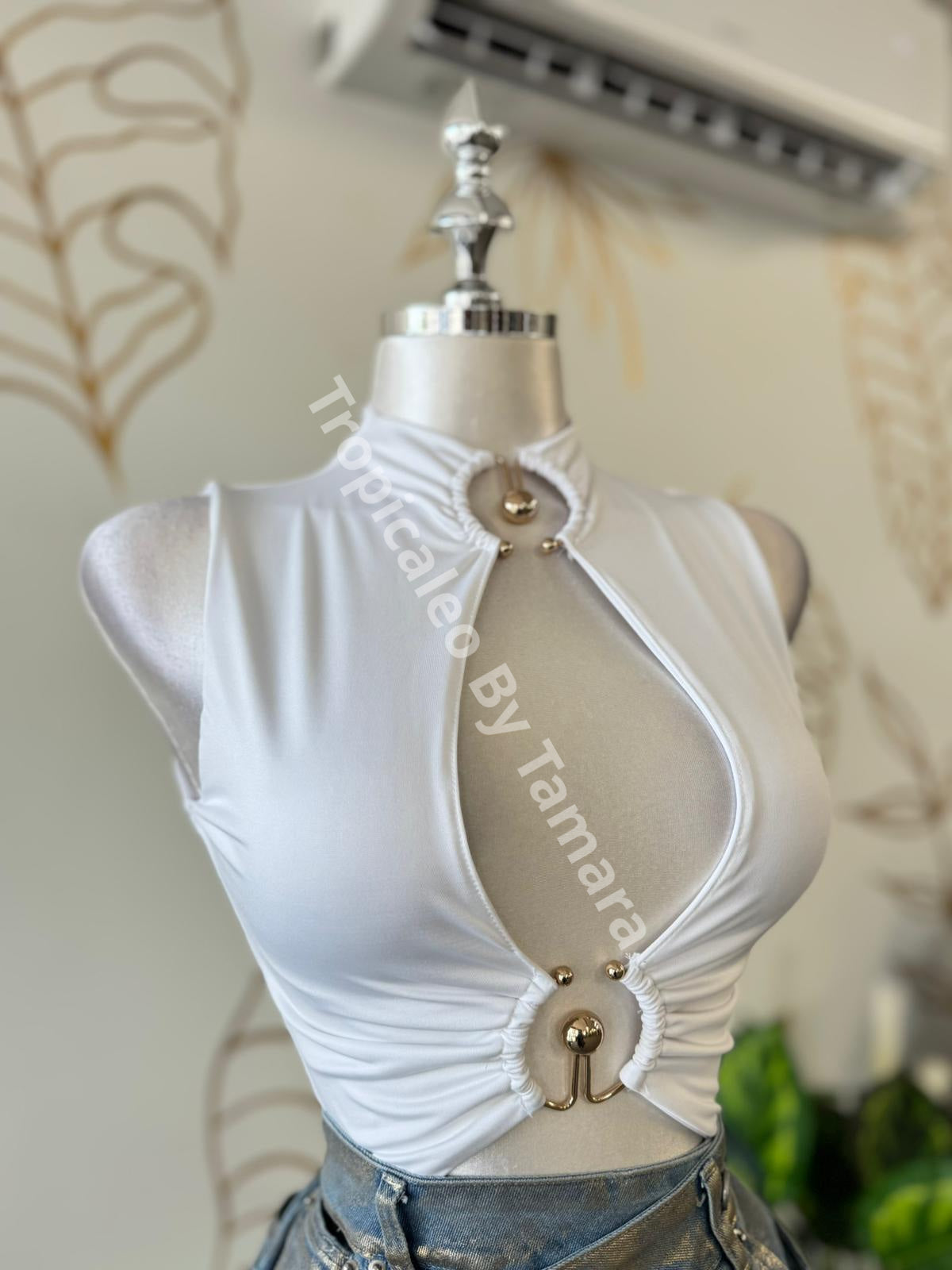 Gold U-Ring Top