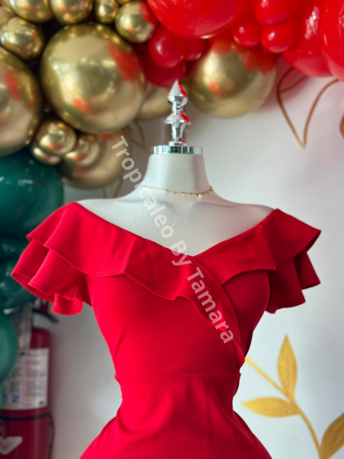 Glam Ruffle Dress