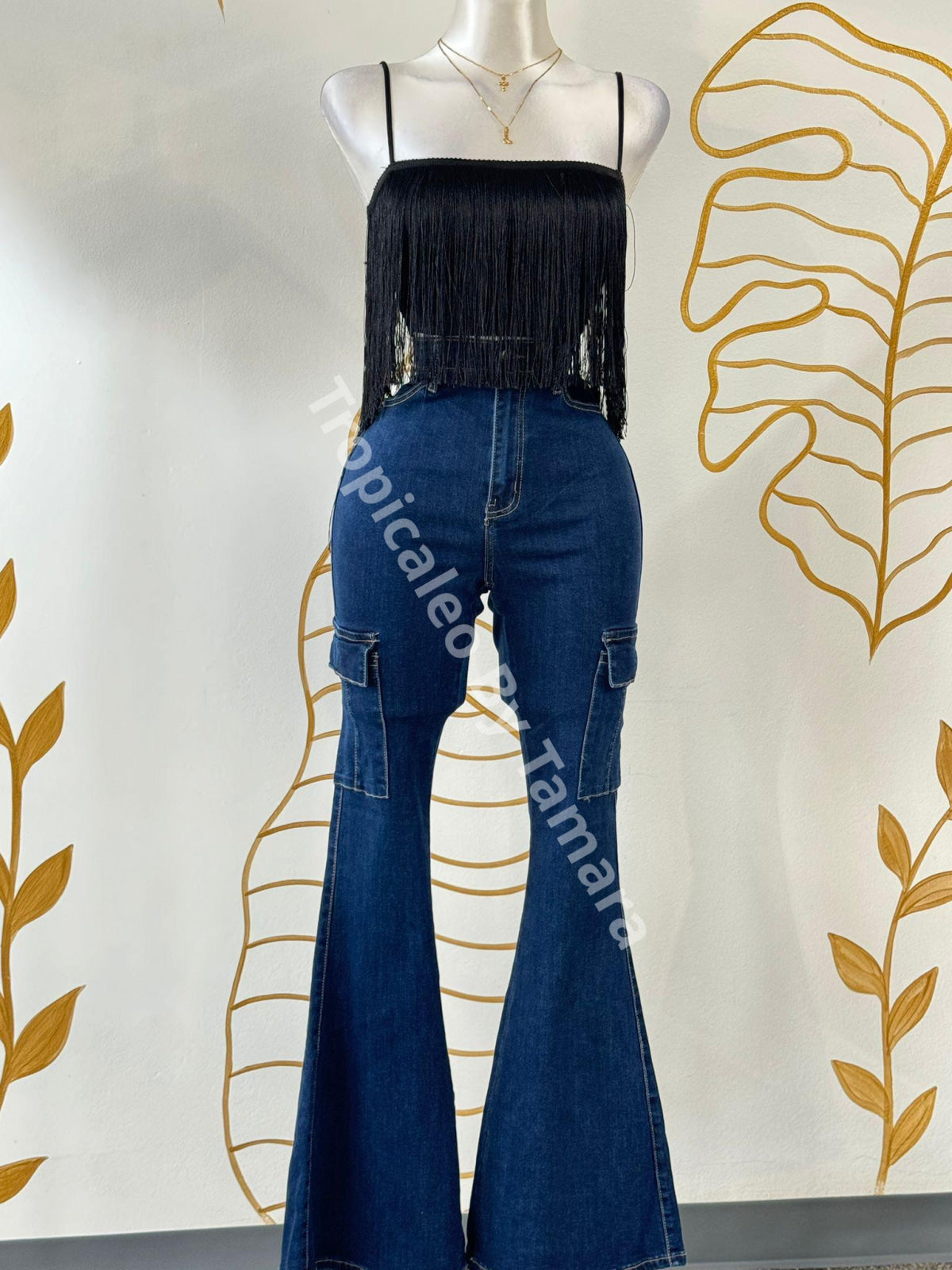 Fringe Glam Crop Top