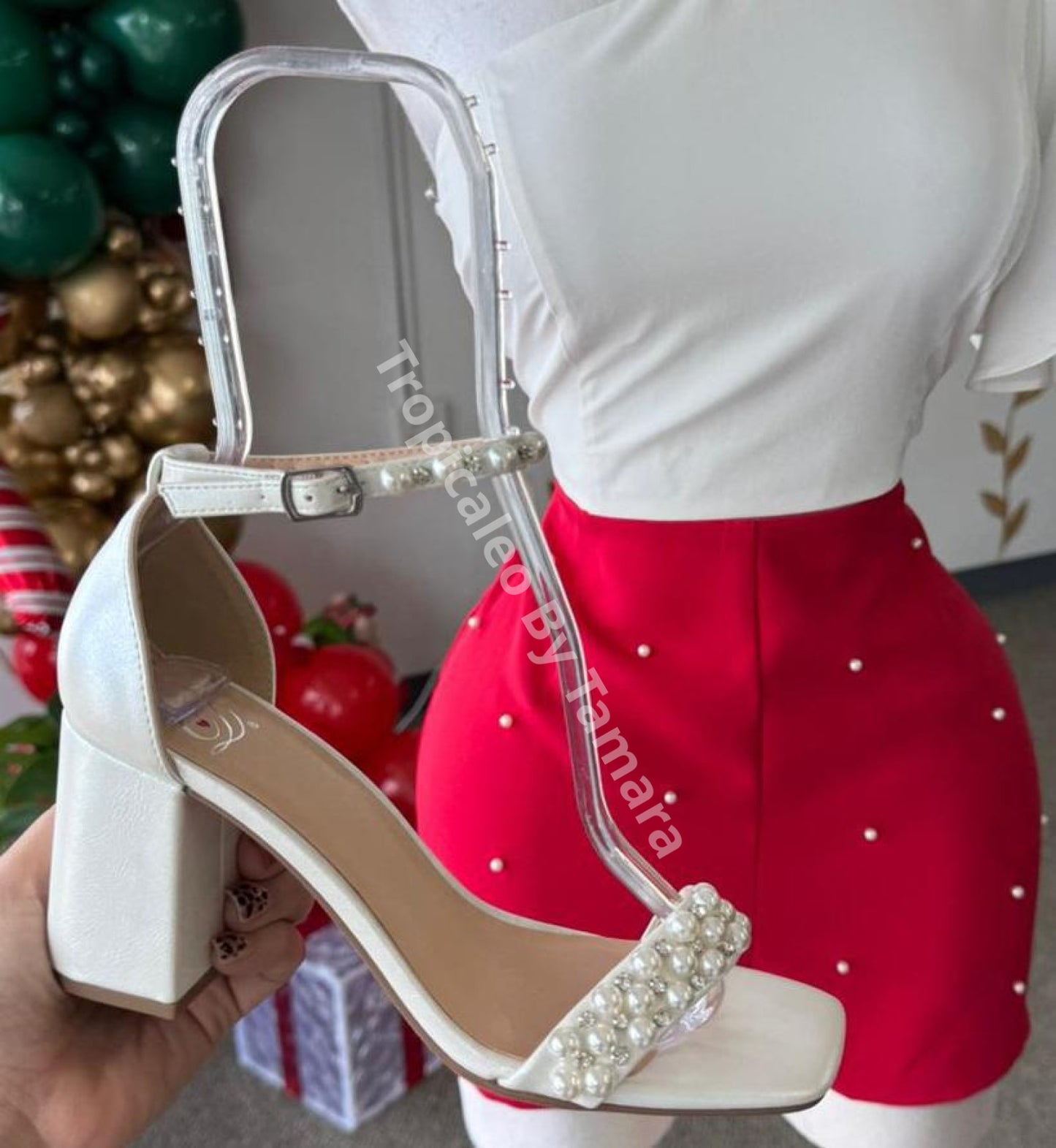 Pearl Luxe Heels 7.5