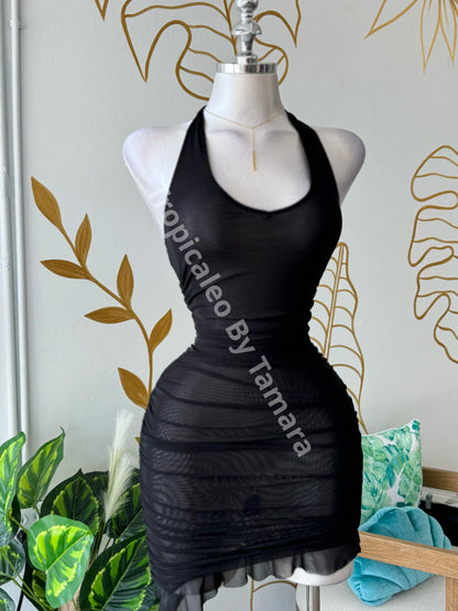 Midnight Mesh Curves Dress
