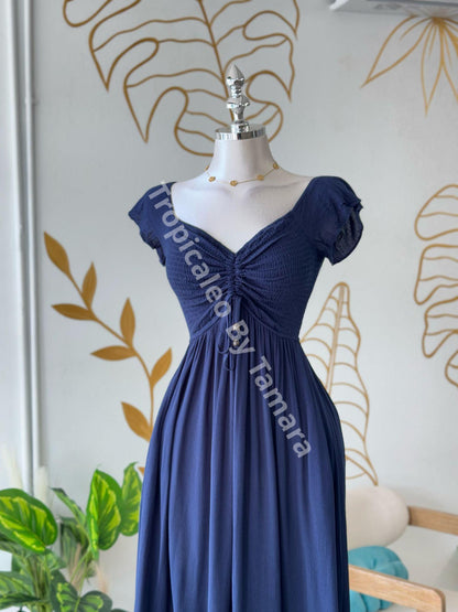 Oceanic Blue Dream Maxi Dress