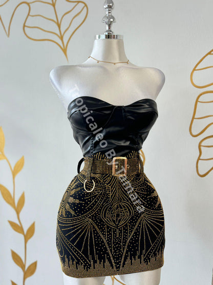 Golden Galaxy Skirt (Falda)