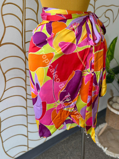 Tropical Paradise Wrap Around Skirt (Falda)