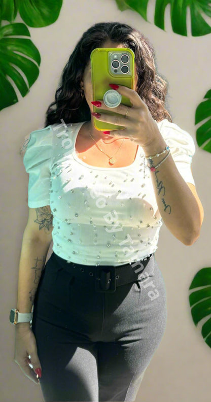 White Pearl Top