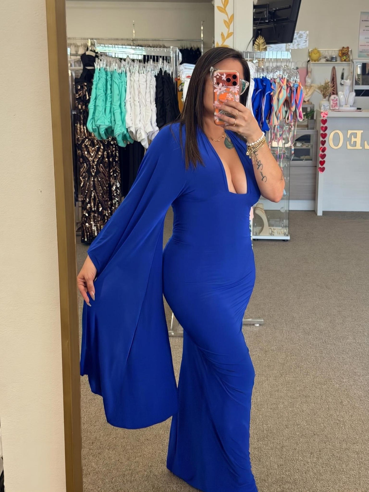 Vestido Azul Royal Maxi Dress