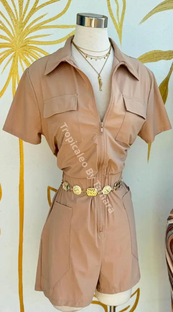 Beige Romper