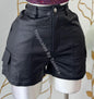 Cargo Leather Shorts Large
