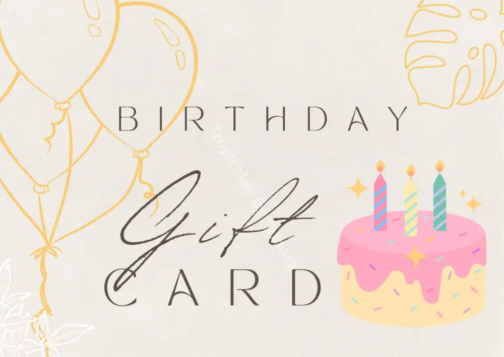 Birthday Gift Card $10.00