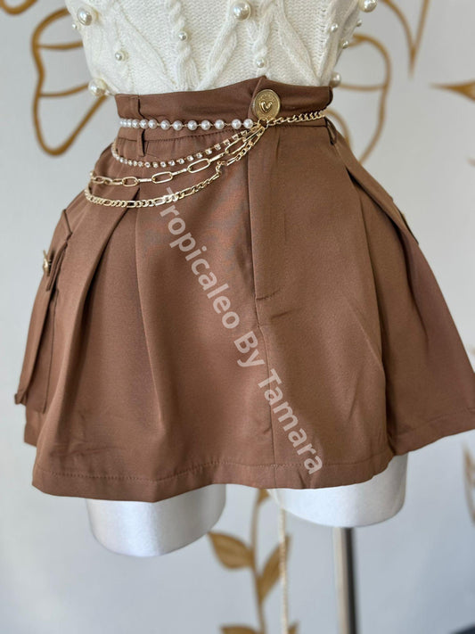 Brown Chic Skort