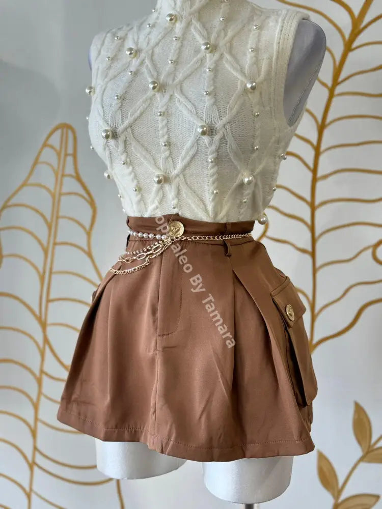 Brown Chic Skort