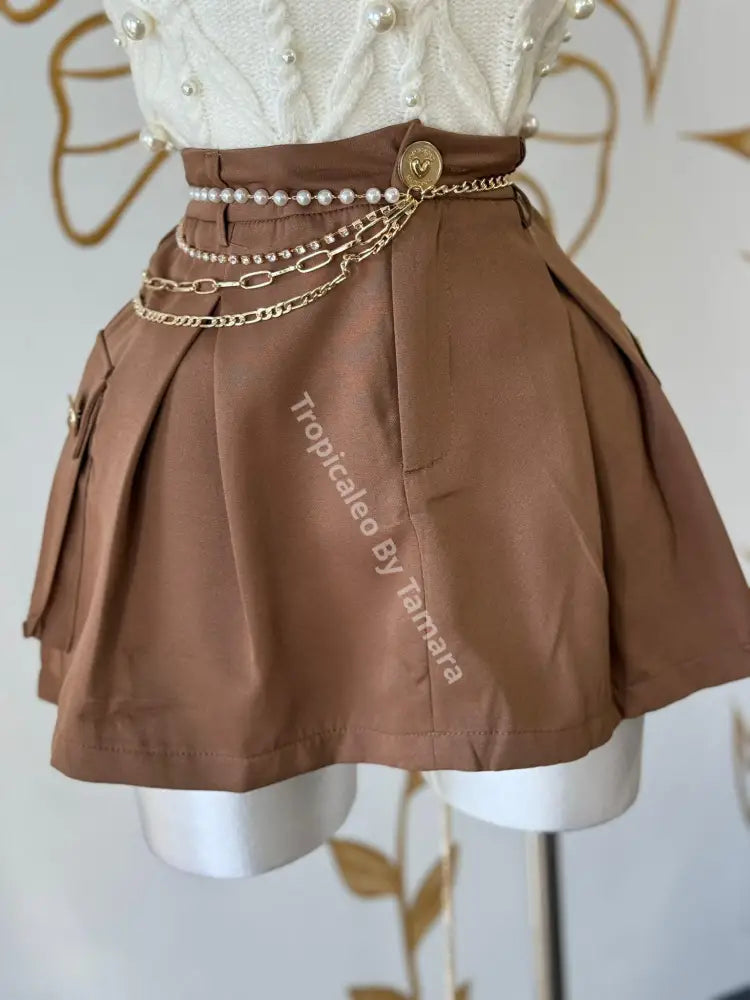 Brown Chic Skort