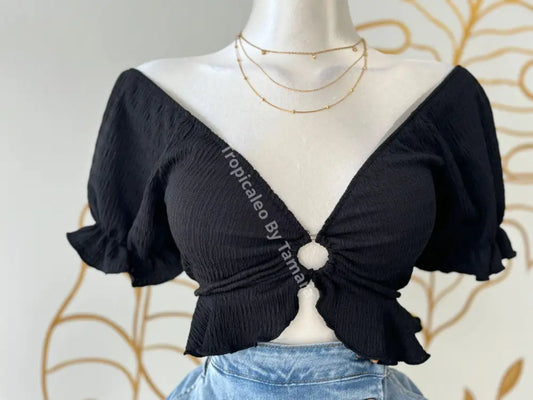 Butterfly Twist Crop Top