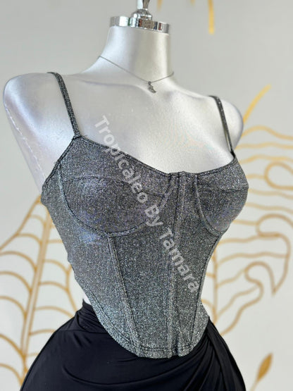 Glitter Dreams Bustier Top Top