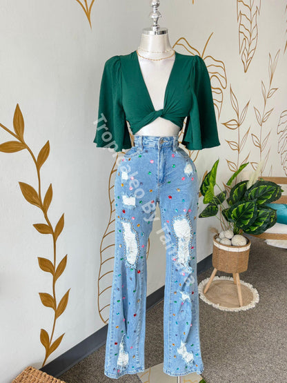 Forest Twist Top