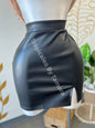 Night Rider Leather Skirt (Falda) Small