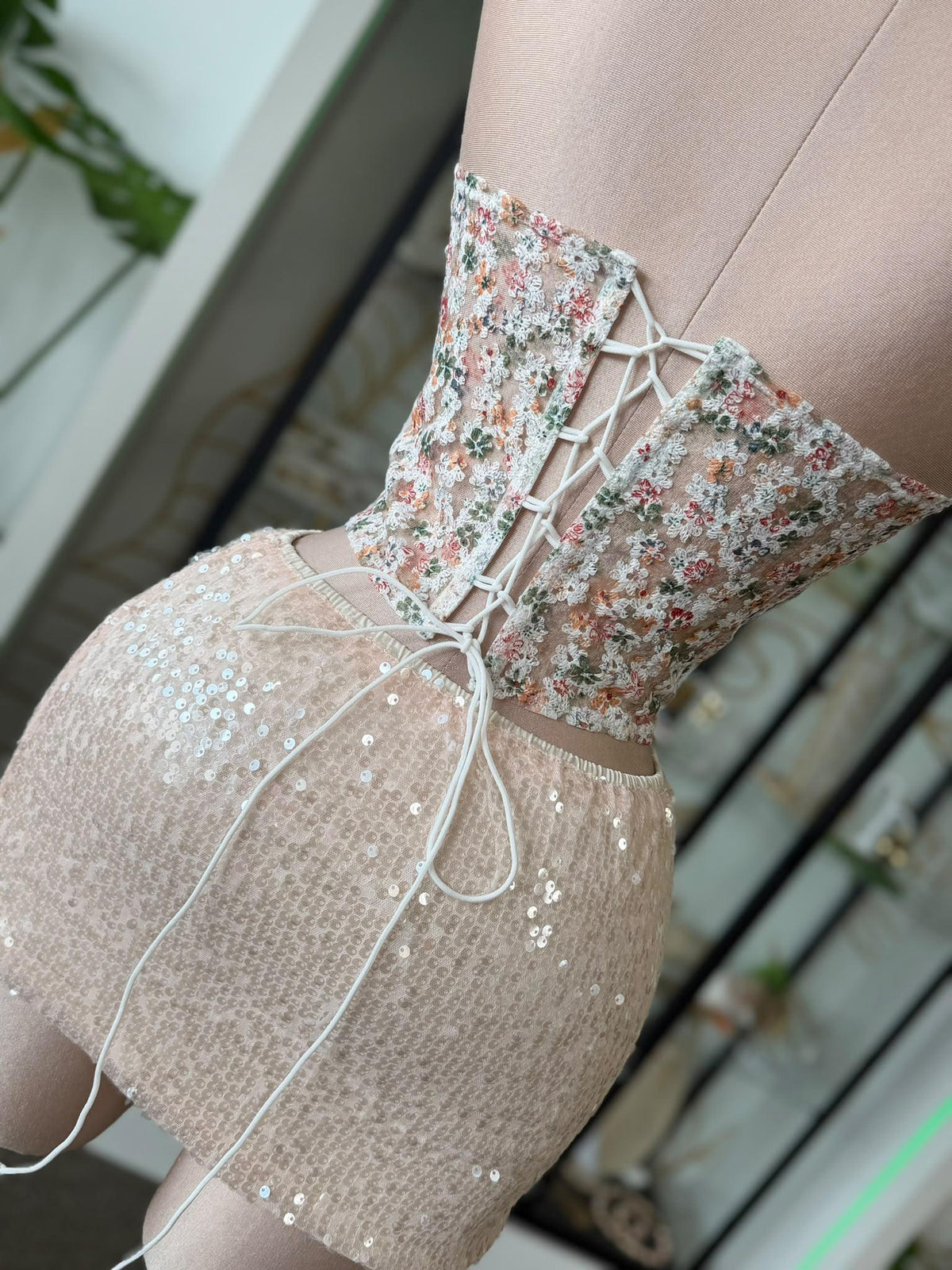 Floral Lace Corset Top