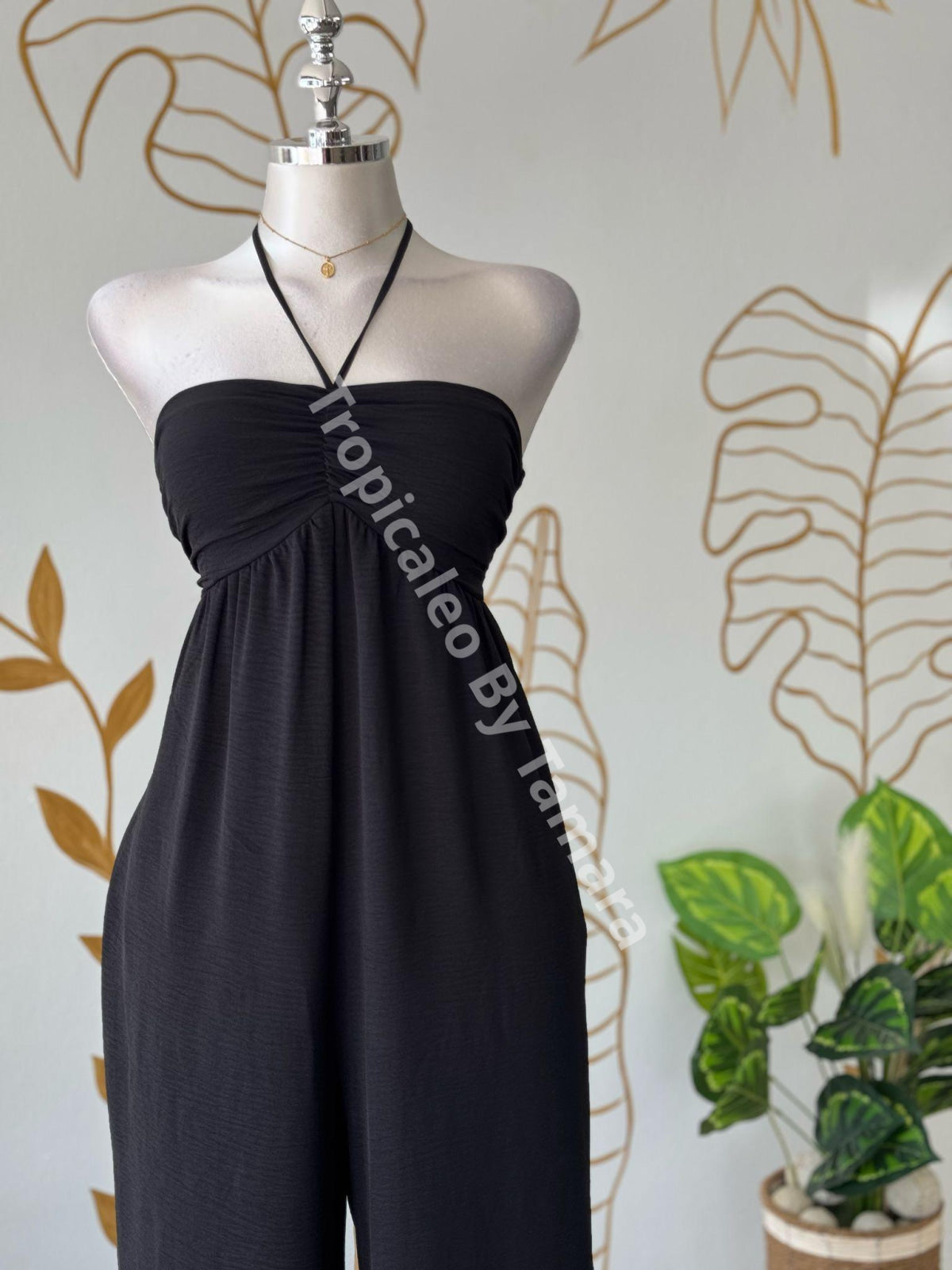 Black Halter Jumpsuit