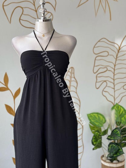 Black Halter Jumpsuit