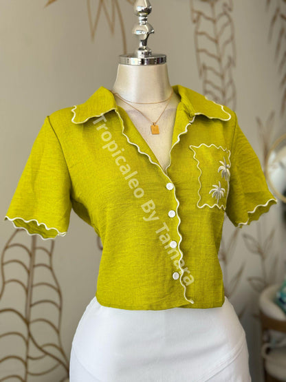 Lime Paradise Blouse