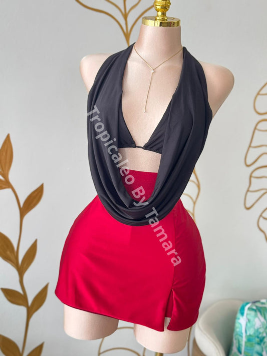Bold Red Skort