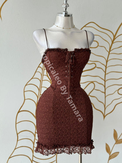 Cacao Lace Dress