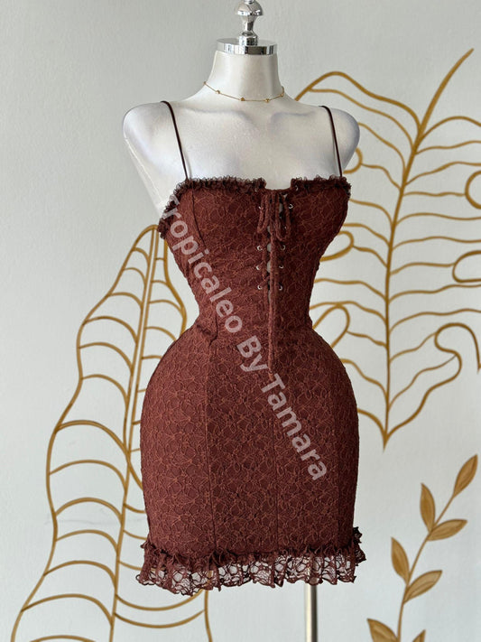 Cacao Lace Dress