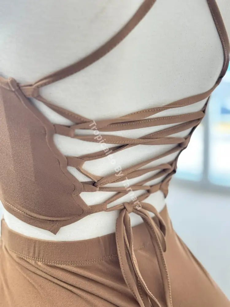 Caramel Embrace Two-Piece Set