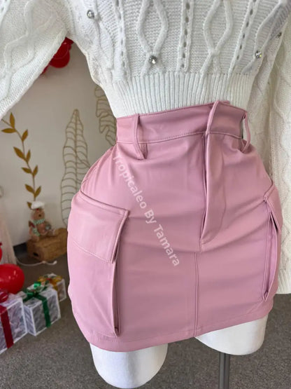 Cargo Mini Skirt Large / Rosa