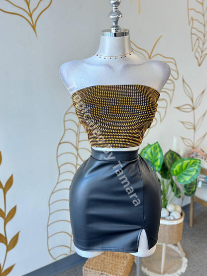 Night Rider Leather Skirt (Falda)