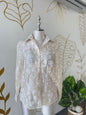 Lace Floral Blouse Medium