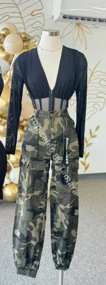 Combat Chic Camo Cargo Pants