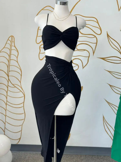 Cutout Twist Set Negro / Medium