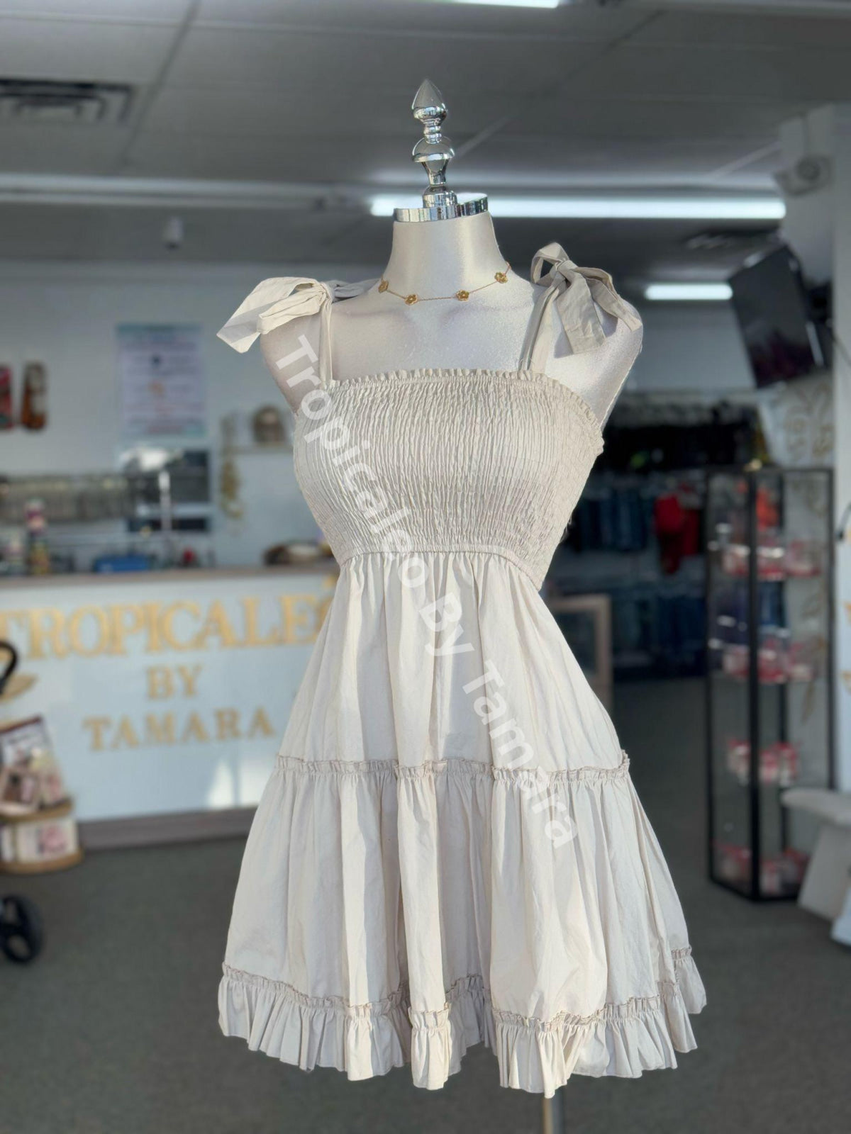 SummerGlow Ivory Dress
